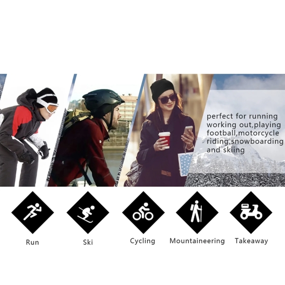 Beanie for Men Women Winter Warm Skull Cap Hat Lightweight for Running Cycling - Picture 5 of 13